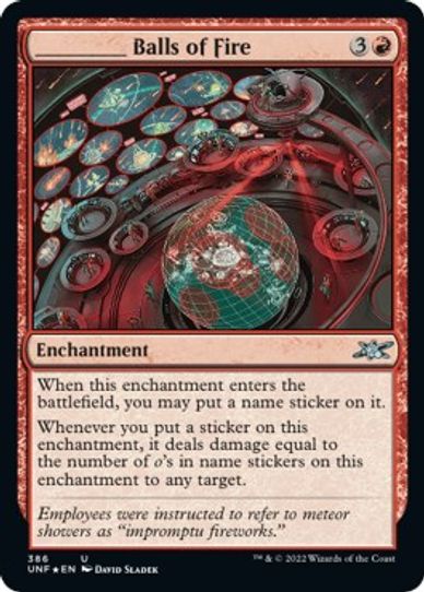 _____ Balls of Fire (Galaxy Foil) (386) [Unfinity]
