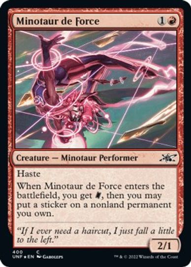 Minotaur de Force (Galaxy Foil) (400) [Unfinity]