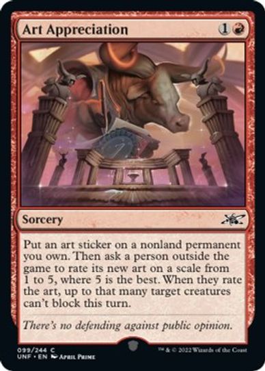 Art Appreciation (99) [Unfinity]
