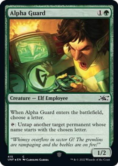 Alpha Guard (Galaxy Foil) (415) [Unfinity]