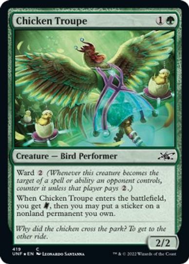 Chicken Troupe (Galaxy Foil) (419) [Unfinity]