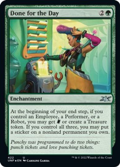 Done for the Day (Galaxy Foil) (422) [Unfinity]