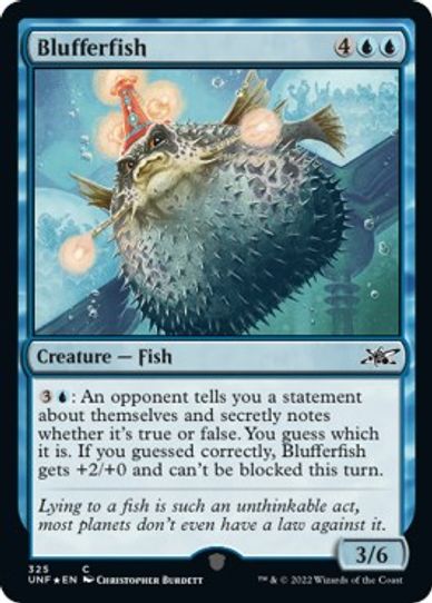 Blufferfish (Galaxy Foil) (325) [Unfinity]