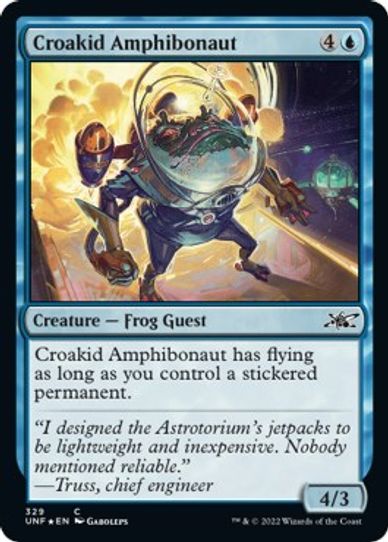 Croakid Amphibonaut (Galaxy Foil) (329) [Unfinity]