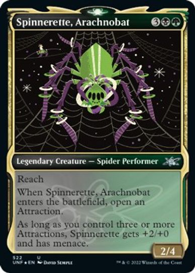 Spinnerette, Arachnobat (Showcase) (Galaxy Foil) (522) [Unfinity]