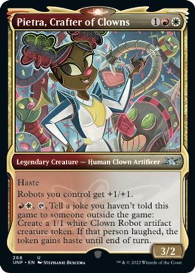 Pietra, Crafter of Clowns (Showcase) (268) [Unfinity]