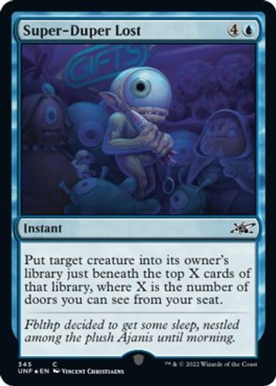 Super Duper Lost (Galaxy Foil) (345) [Unfinity]