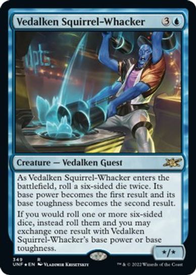 Vedalken Squirrel Whacker (Galaxy Foil) (349) [Unfinity]
