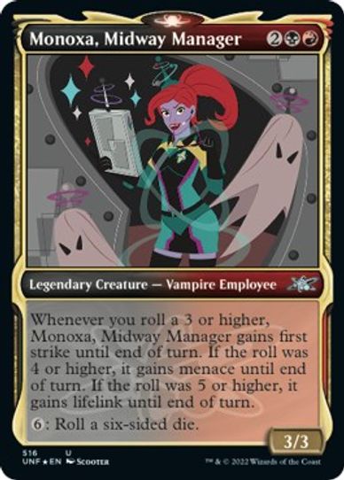 Monoxa, Midway Manager (Showcase) (Galaxy Foil) (516) [Unfinity]