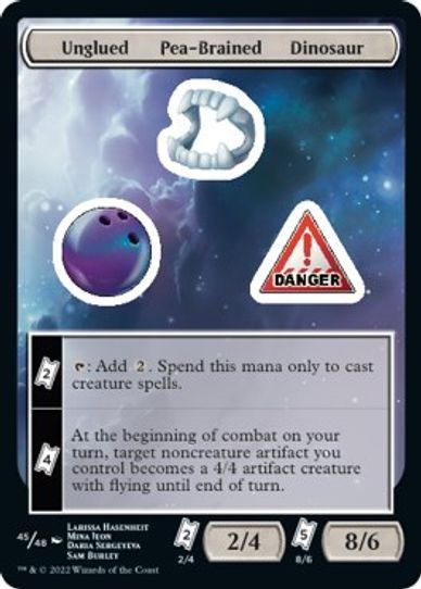 Unglued Pea Brained Dinosaur (45) [Unfinity]