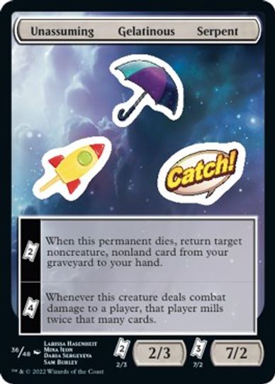 Unassuming Gelatinous Serpent (36) [Unfinity]