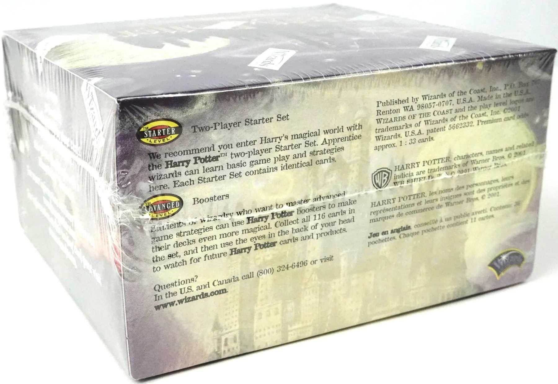 (Factory Sealed Case of 6) Harry Potter TCG: Base Set Booster Box (2001) (Wizards of the Coast - WOTC)