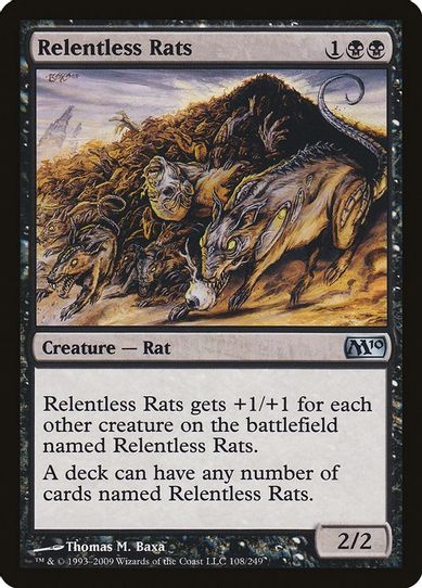 Relentless Rats (108) [Magic 2010 (M10)]