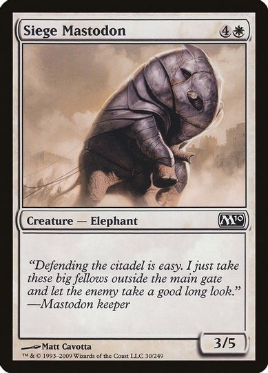 Siege Mastodon (30) [Magic 2010 (M10)]