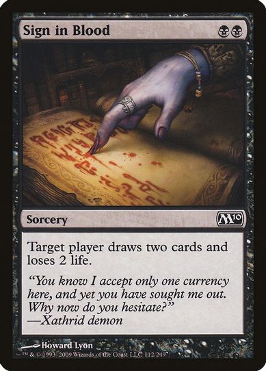 Sign in Blood (112) [Magic 2010 (M10)]