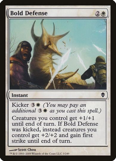 Bold Defense (3) [Zendikar]
