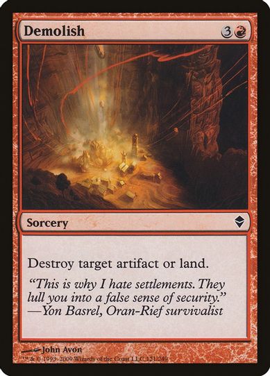 Demolish (121) [Zendikar]