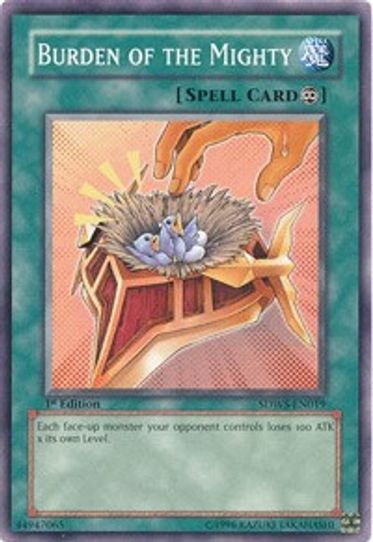 Burden of the Mighty (SDWS-EN019) [Structure Deck: Warriors' Strike]