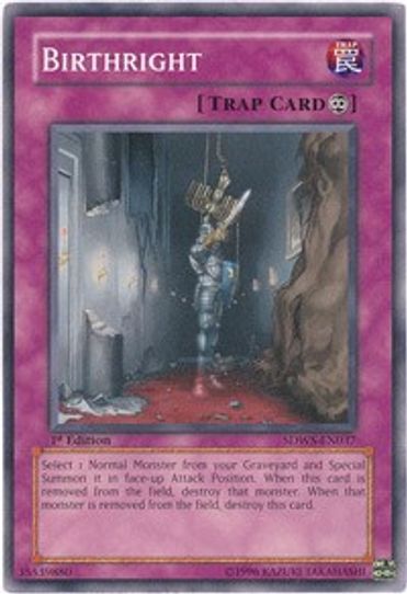 Birthright (SDWS-EN037) [Structure Deck: Warriors' Strike]