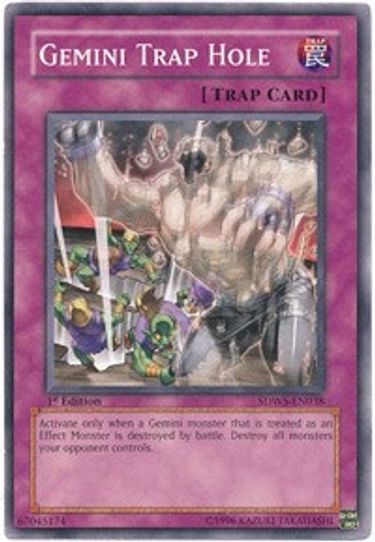 Gemini Trap Hole (SDWS-EN038) [Structure Deck: Warriors' Strike] – Pokemon  Plug