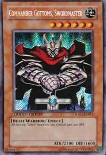 Commander Gottoms, Swordmaster (HA01-EN013) [Hidden Arsenal]