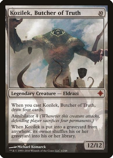 Kozilek, Butcher of Truth (6) [Rise of the Eldrazi]