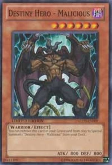 Destiny HERO - Malicious (GLD3-EN009) [Gold Series 3]