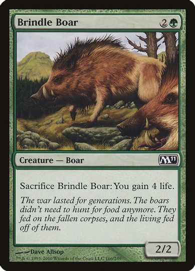 Brindle Boar (166) [Magic 2011 (M11)]