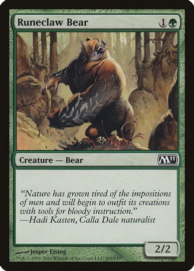 Runeclaw Bear (195) [Magic 2011 (M11)]