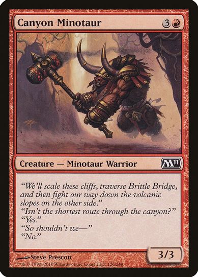 Canyon Minotaur [Magic 2011 (M11)]