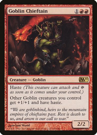 Goblin Chieftain (141) [Magic 2011 (M11)]
