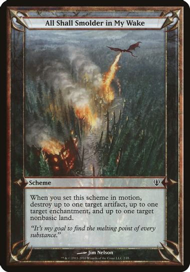 All Shall Smolder in My Wake (Archenemy) [Oversize Cards]