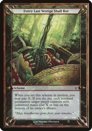 Every Last Vestige Shall Rot (Archenemy) [Oversize Cards]