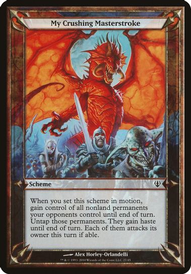 My Crushing Masterstroke (Archenemy) [Oversize Cards]