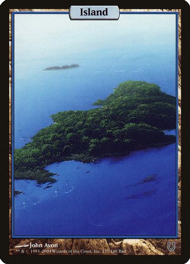 Island - Full Art (137) [Unhinged]