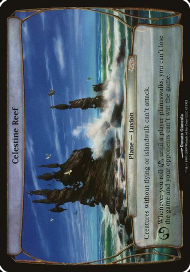 Celestine Reef (Prerelease Promo) (42) [Oversize Cards]
