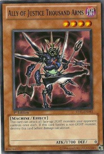 Ally of Justice Thousand Arms (STBL-EN093) [Starstrike Blast]