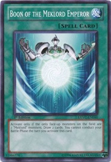 Boon of the Meklord Emperor (EXVC-EN050) [Extreme Victory]