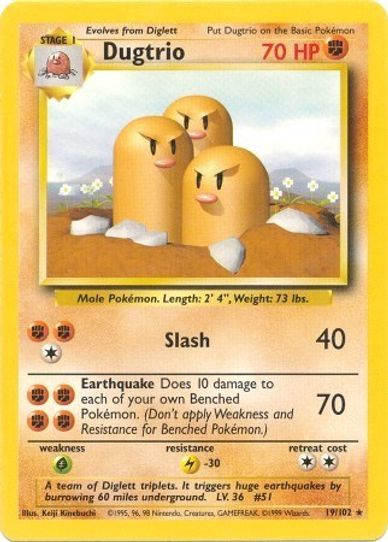 Dugtrio (19/102) [Base Set]