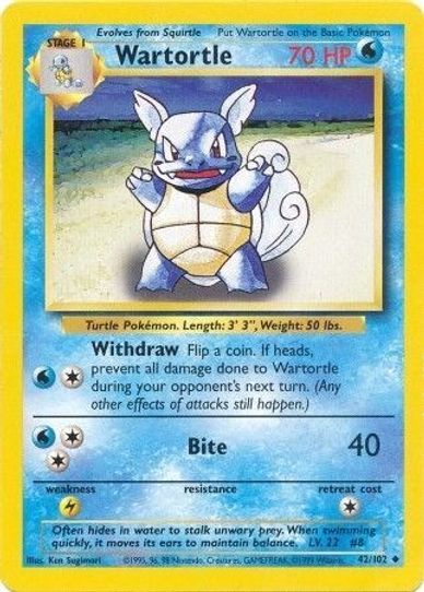 Wartortle (42/102) [Base Set]