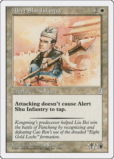 Alert Shu Infantry [Portal Three Kingdoms]