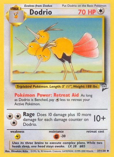 Dodrio (37) [Base Set 2]