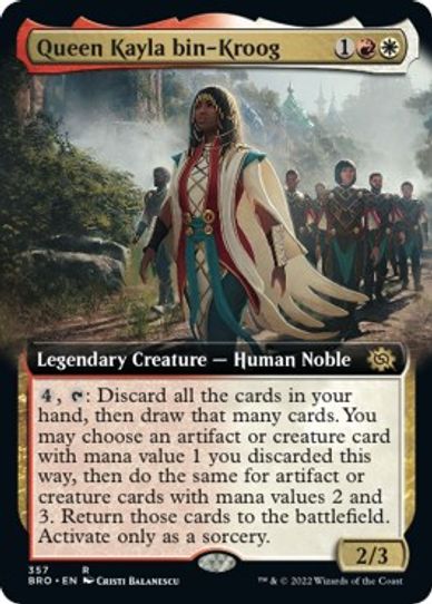 Queen Kayla bin Kroog (Extended Art) (357) [The Brothers War]
