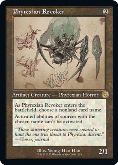 Phyrexian Revoker (Schematic) (103) [Brothers War Retro Frame Artifacts]