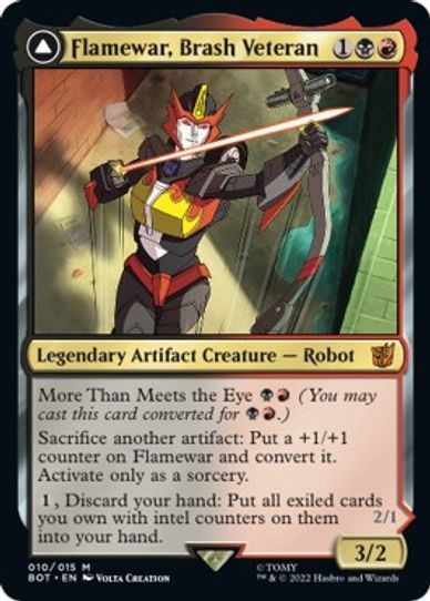 Flamewar, Brash Veteran (10) [Universes Beyond Transformers]