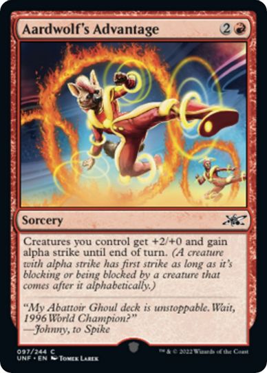Aardwolf's Advantage (97) [Unfinity]
