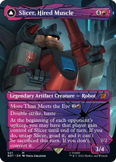 Slicer, Hired Muscle (Shattered Glass) (21) [Universes Beyond Transformers]