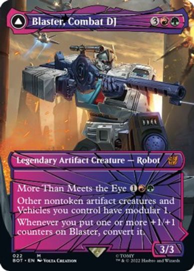 Blaster, Combat DJ (Shattered Glass) (22) [Universes Beyond Transformers]