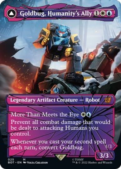 Goldbug, Humanity's Ally (Shattered Glass) (25) [Universes Beyond Transformers]