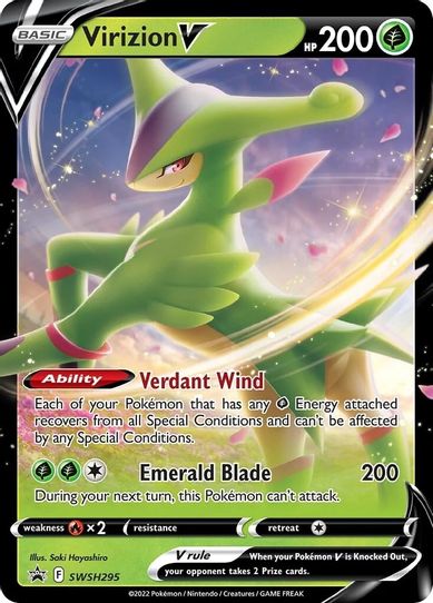 Virizion V (SWSH295) [Sword & Shield Promo Cards]